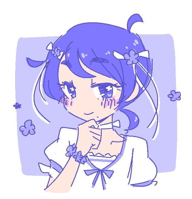 periwinkle looking cute